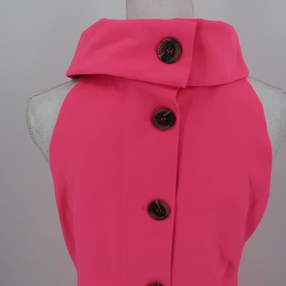 NWT $228 Sail To Sable Hydra Dress Hot Pink Cowl Sleeveless Size MED TXSP2024 - Picture 7 of 10